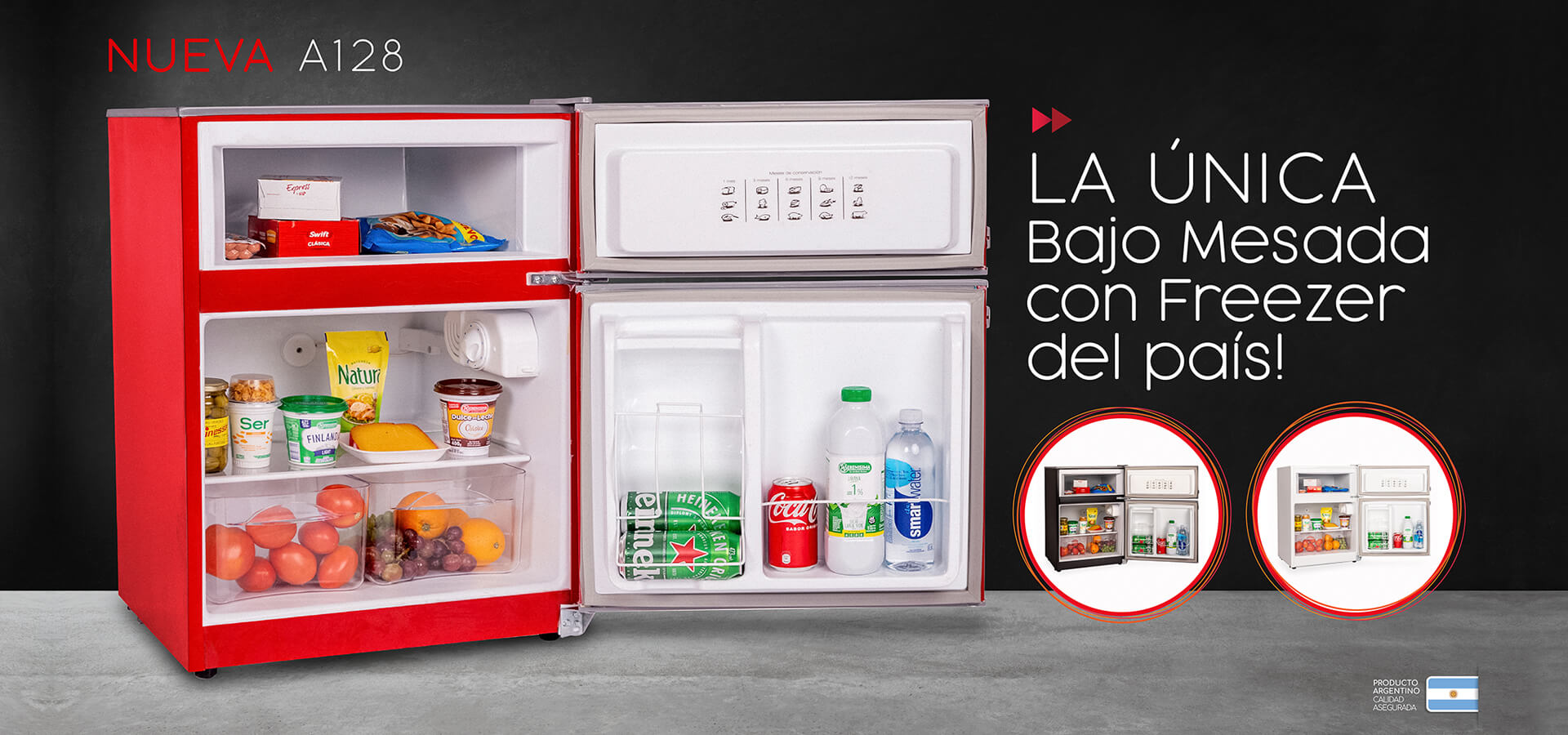 Linea de Heladeras bajo mesada