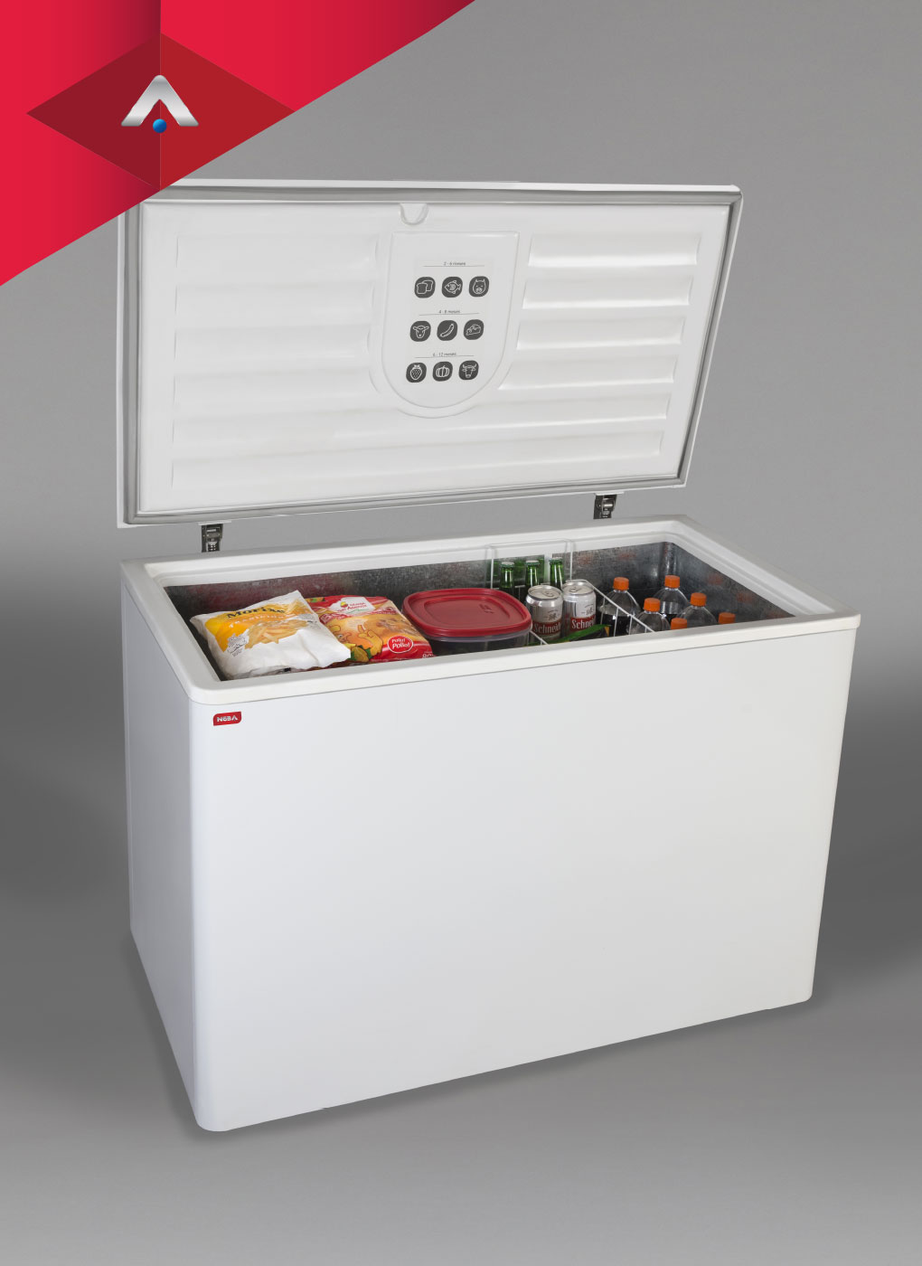 Heladera bajo mesada con capacidad interior H135.
