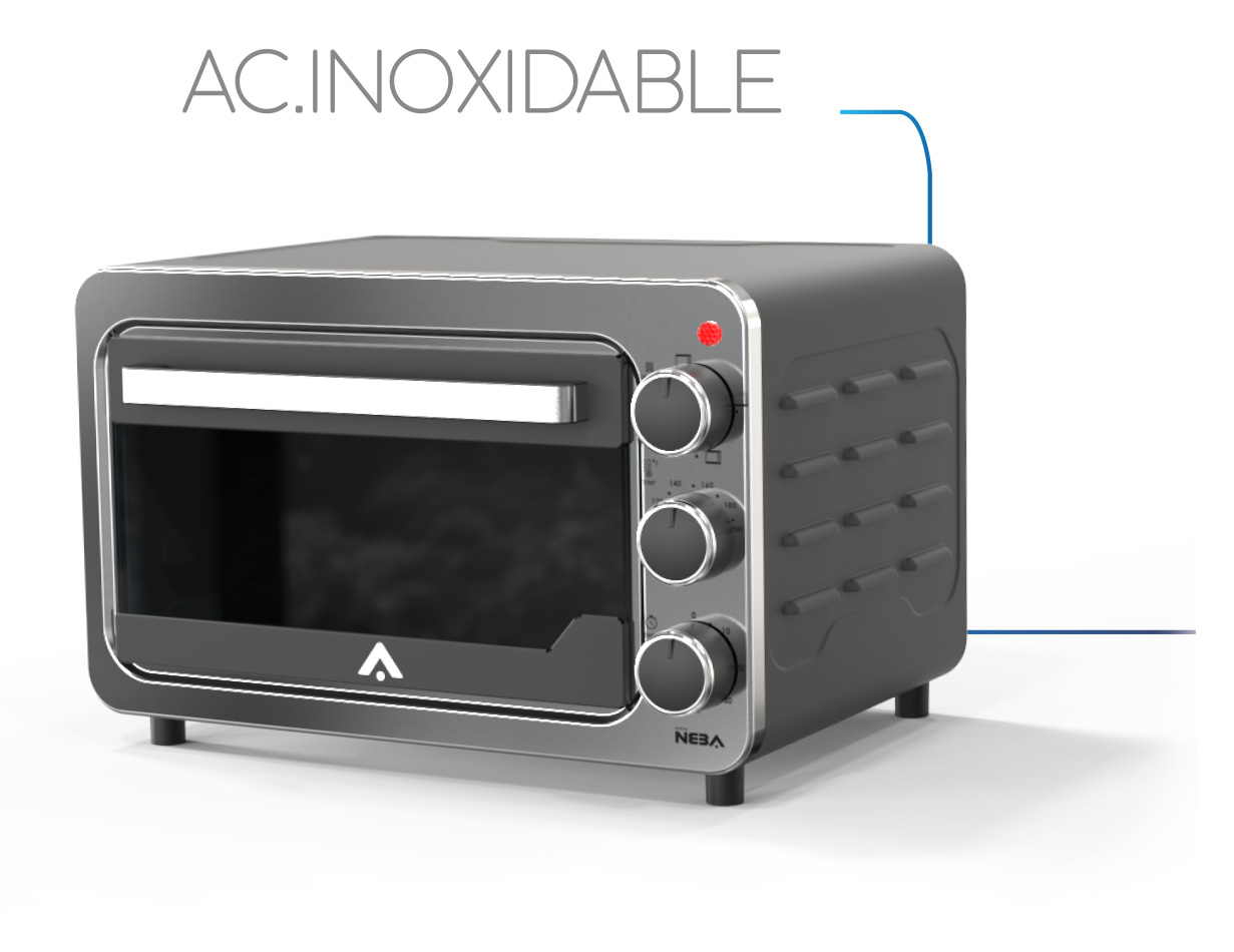 Horno electrico de 22lts. 