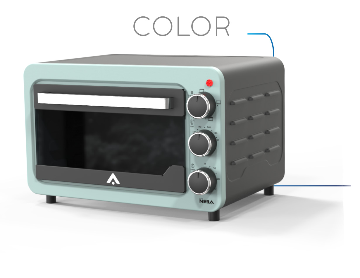 Horno electrico de 22lts. 