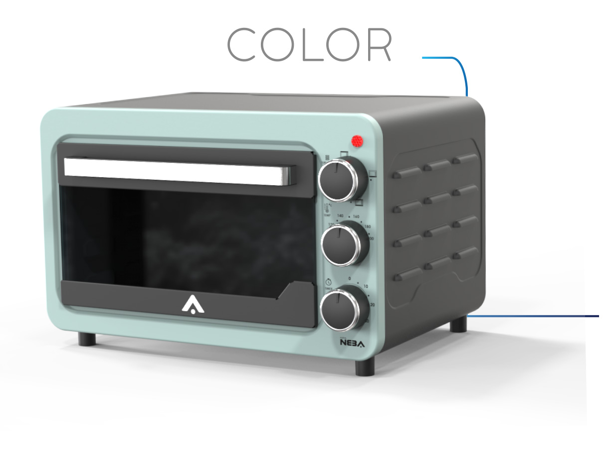 Horno electrico de 22lts. 
