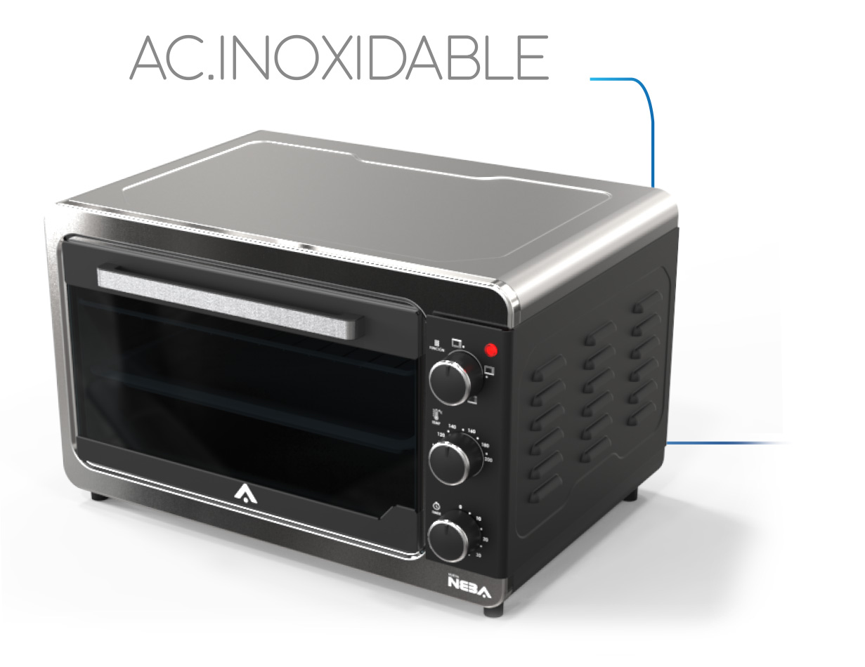 Horno electrico de 22lts. 